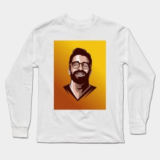 cool man portrait Long Sleeve T-Shirt